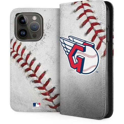 MLB Cleveland Guardians Game Ball iPhone 15 Pro Folio Case